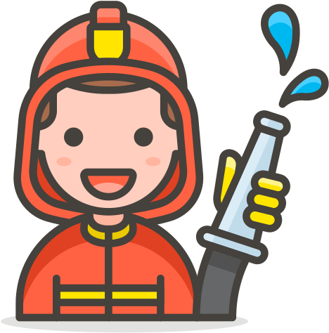 Icono Hombre, Bombero - Firefighter (512x512)