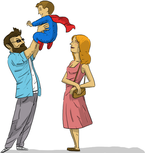 Madre, Madre E Hijo - Cartoon (960x540)