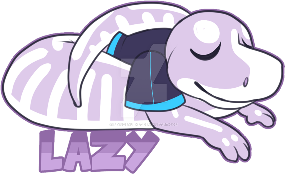 Lazy Snake By Mynosylexia - Cartoon (1024x734)