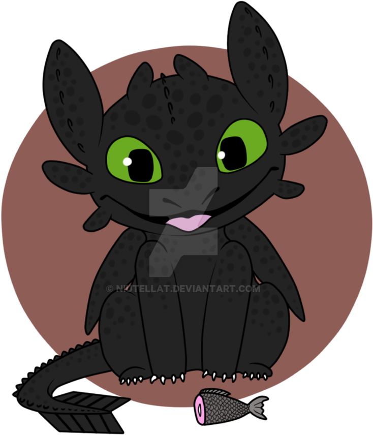 Toothless By Niutellat - Cartoon (894x894)