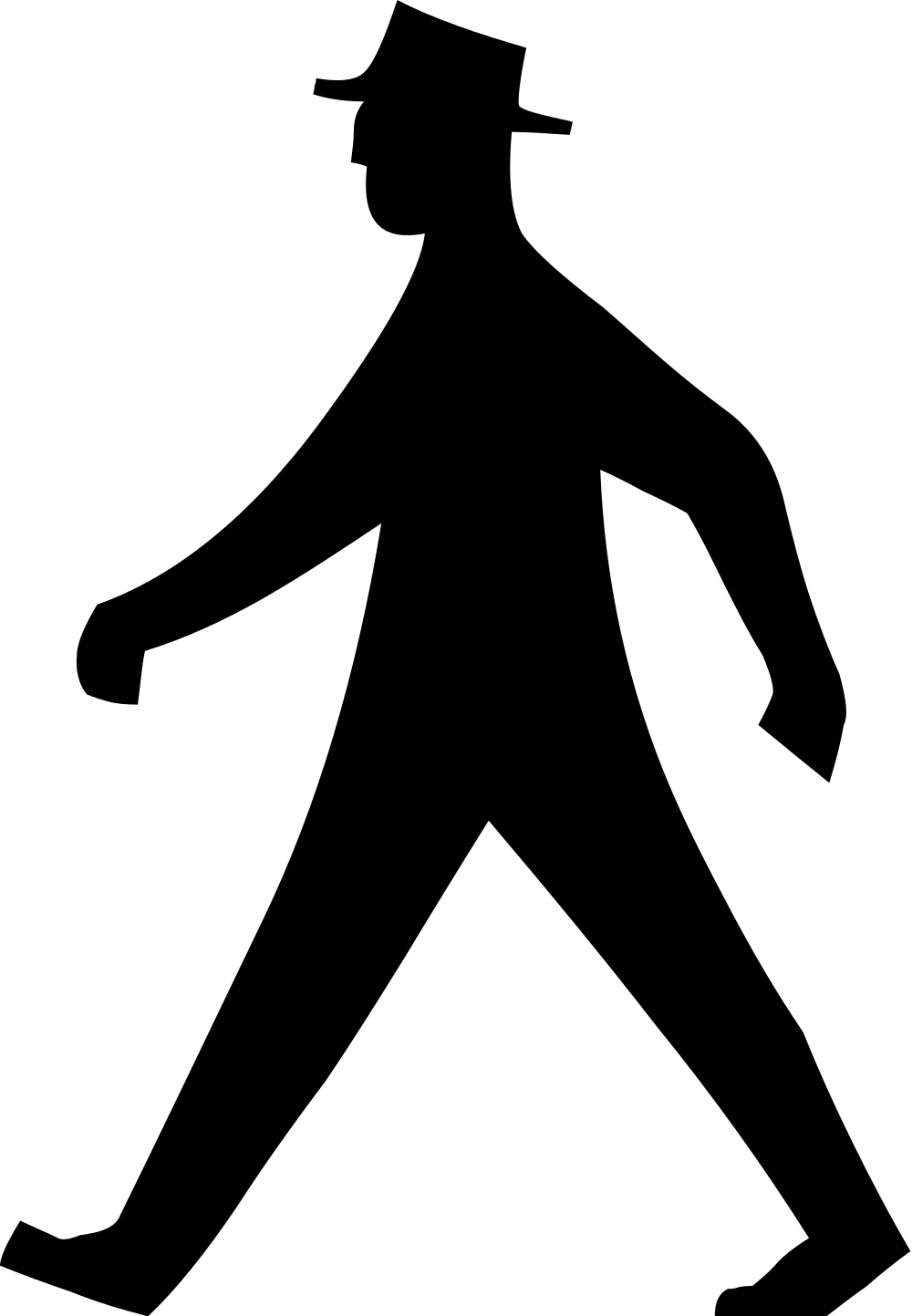 Open - Fußgänger Icon (1000x1443)