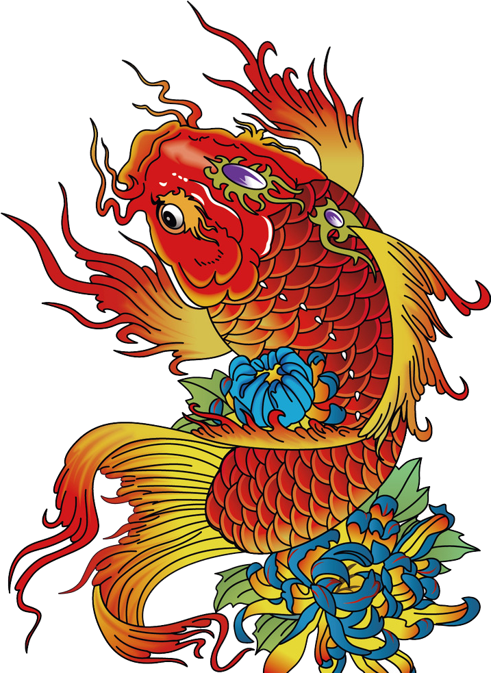 Illustration - Red Fish - Illustration - Red Fish (716x1024)