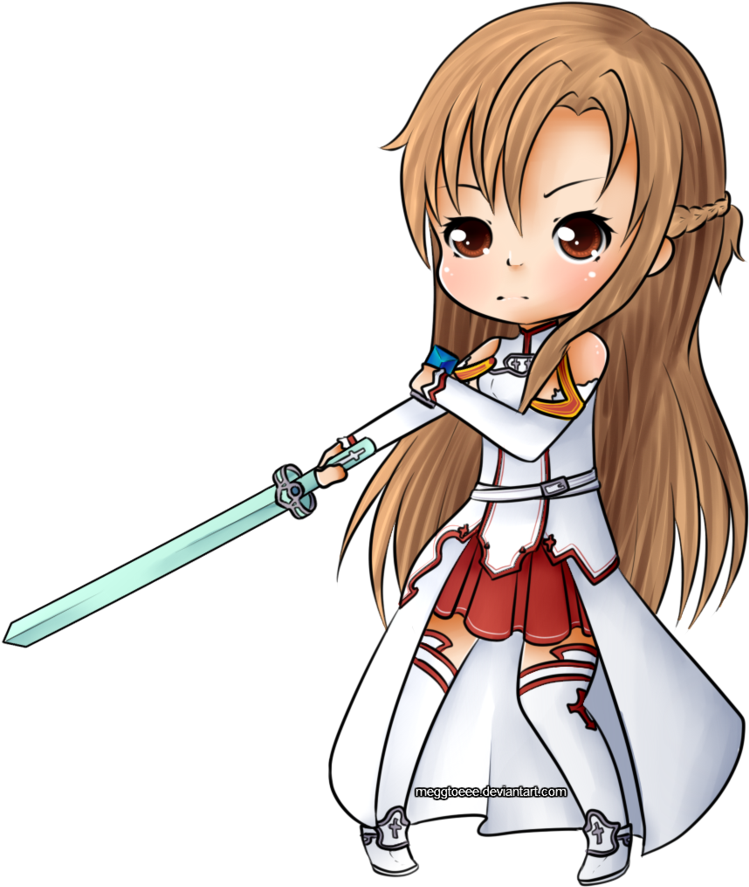 Asuna By Meggtoeee - Cartoon (894x894)