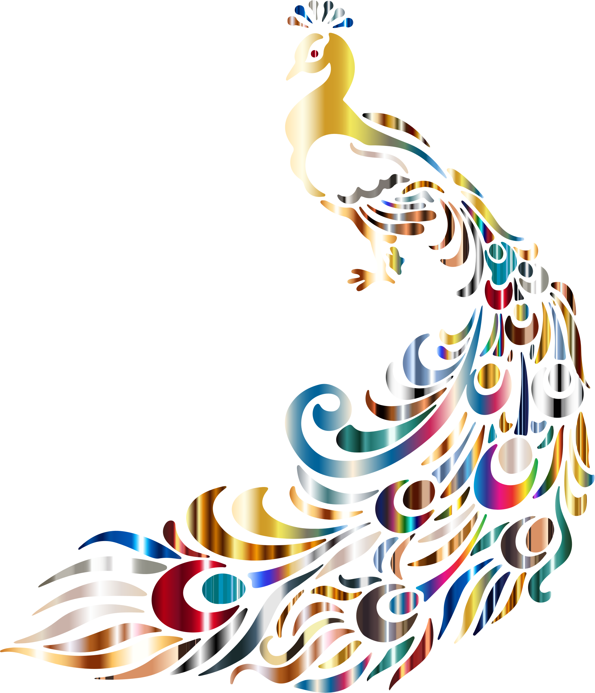 Peacock 3 No Background - Peacock 3 No Background (1980x2308)