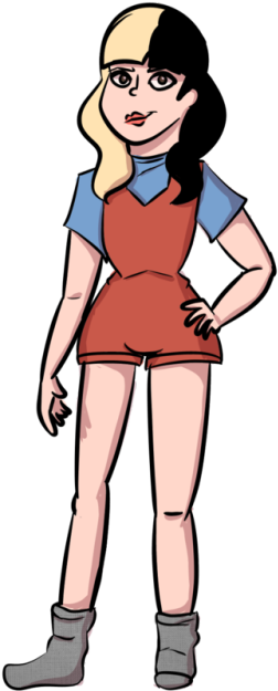 A Small Melanie - Cartoon (500x666)