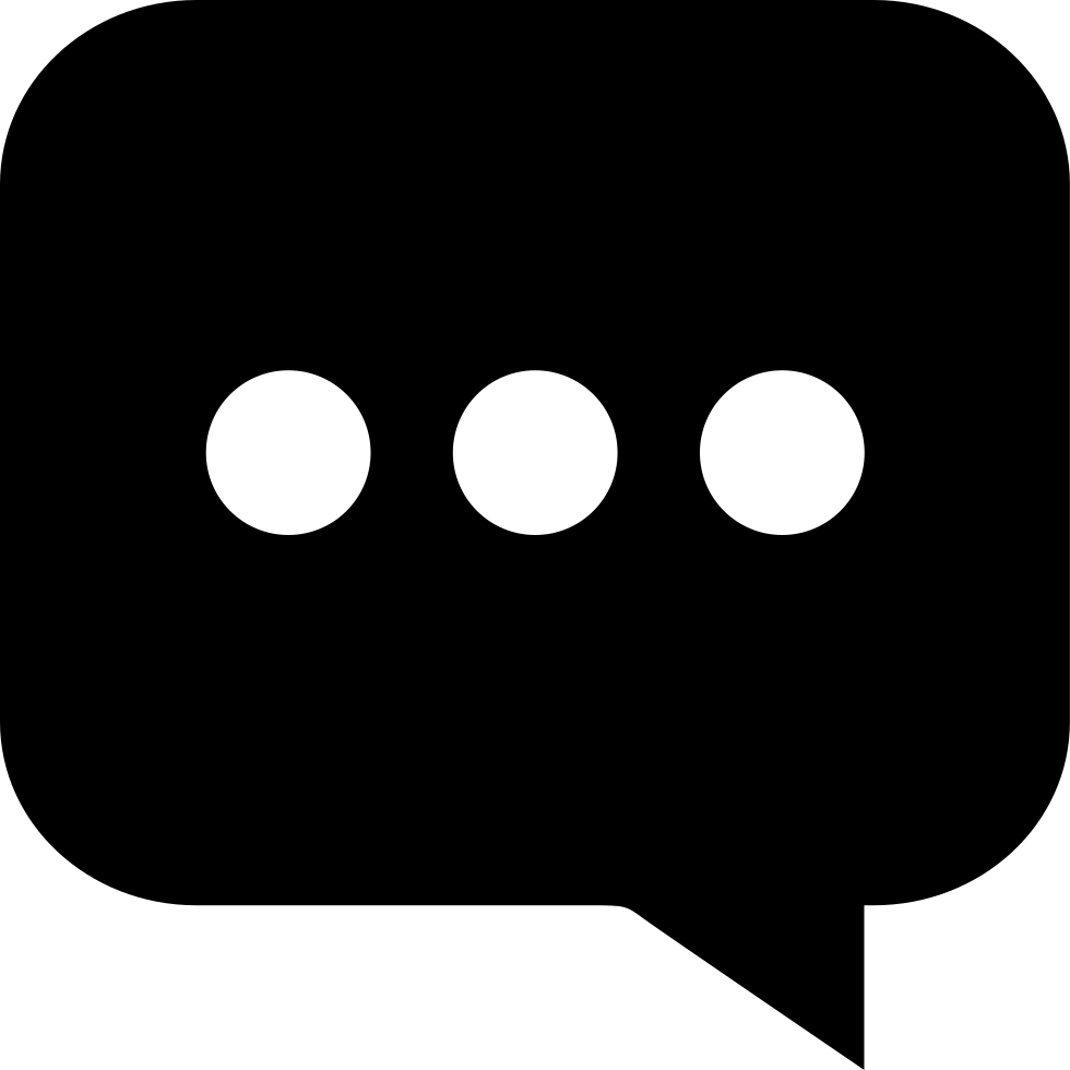 Png File Svg - Comment Speech Bubble (980x980)