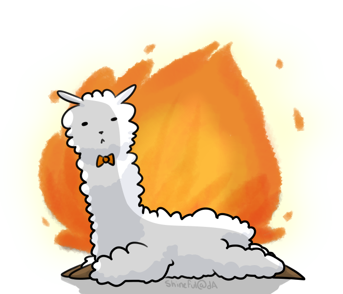 Firealpaca By Shineful - Cartoon (700x600)