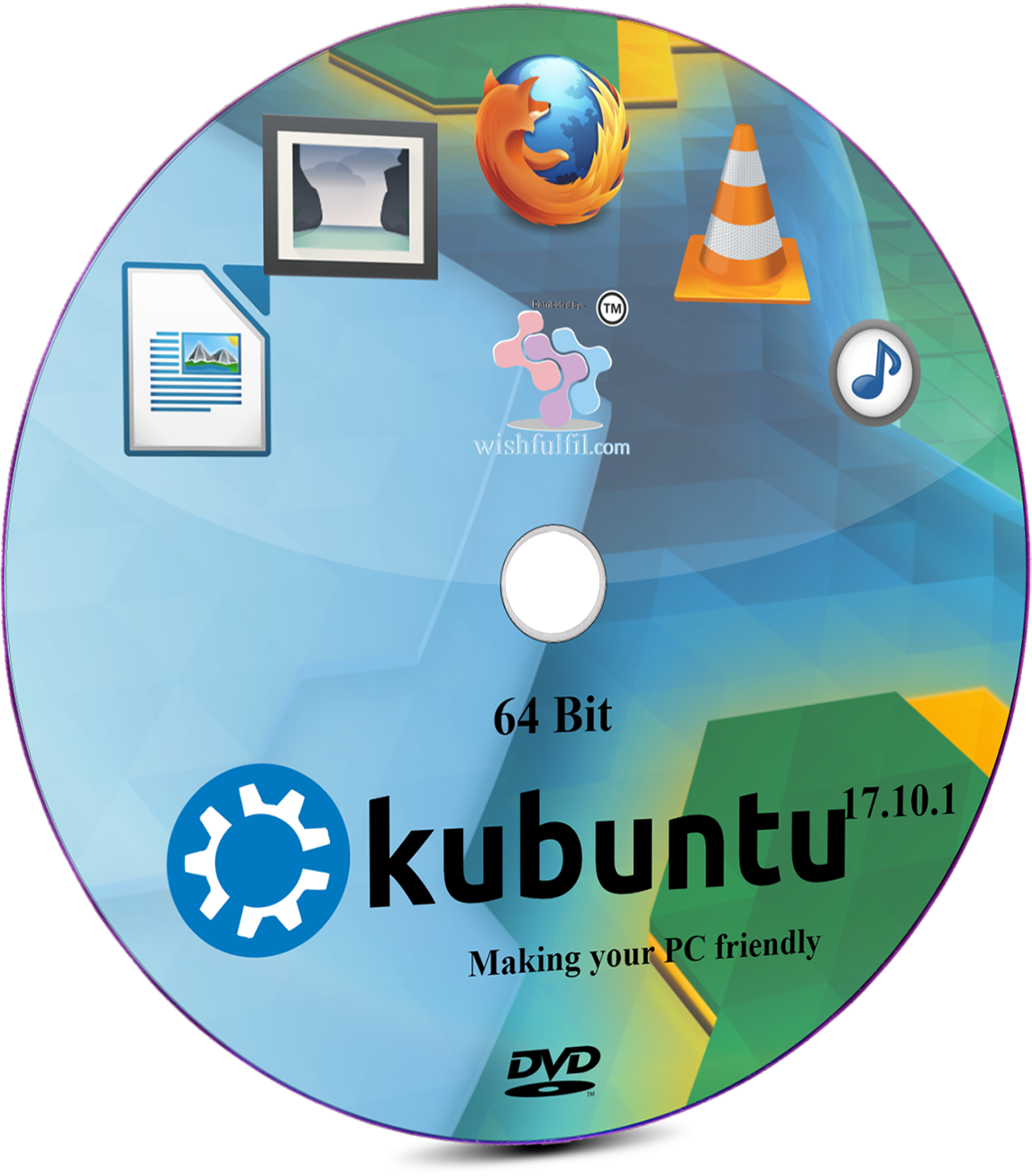 1 64 Bit Live Bootable Installation Dvd - Kubuntu (1145x1304)