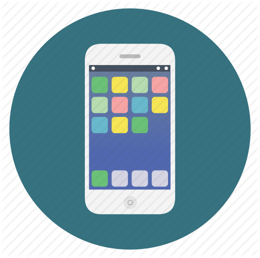 Mobile Round Icon Png (512x508)