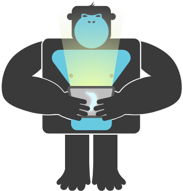 Gorilla Using Chitless - Gorilla (370x400)