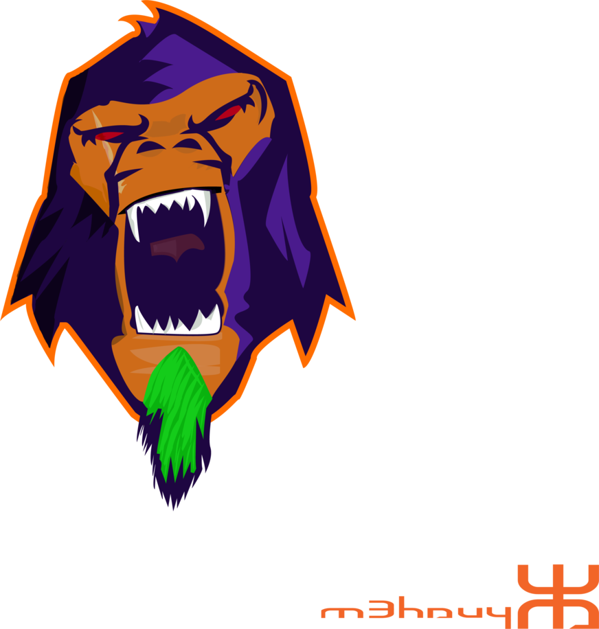 Vector Gorilla Logo By M3hdyy - Illustration (872x916)