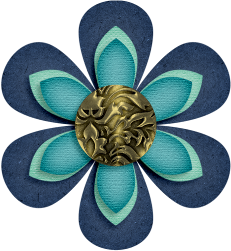 Flergs Indigonights Flower6 - Flower Vector Flat (480x521)