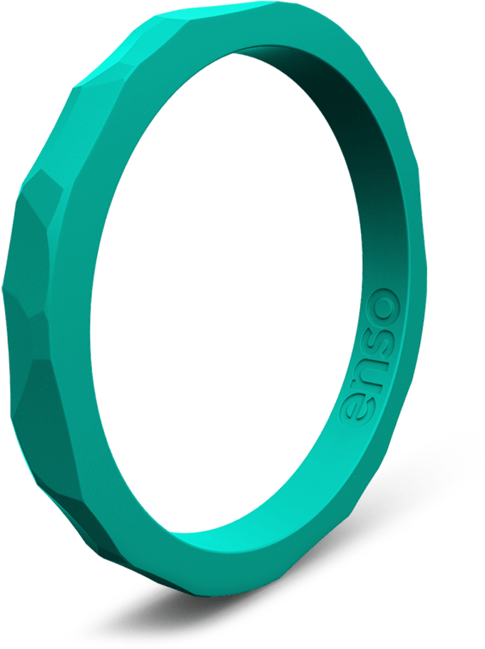 Hammered Silicone Ring - Bangle (1000x1000)