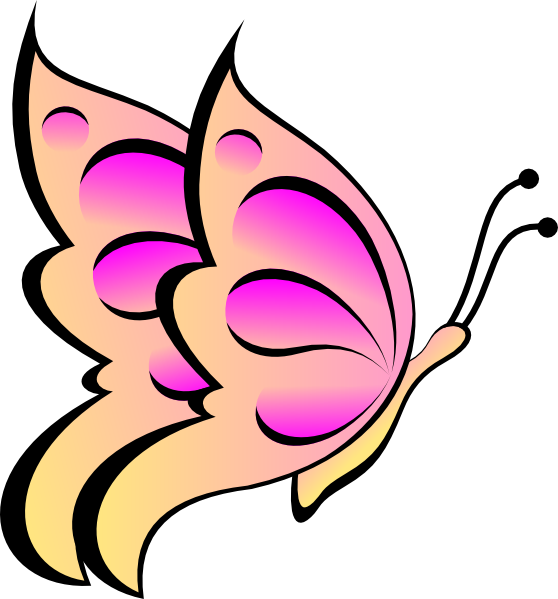 Butterfly Clipart (558x599)
