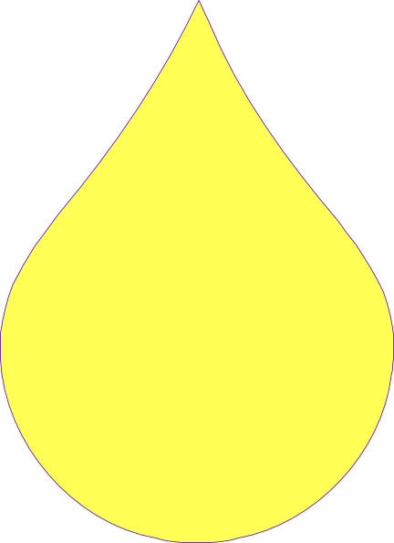 Yellow Drop Clipart (432x595)