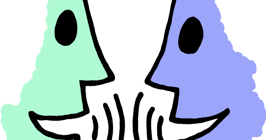 People Talking Clip Art (850x447)