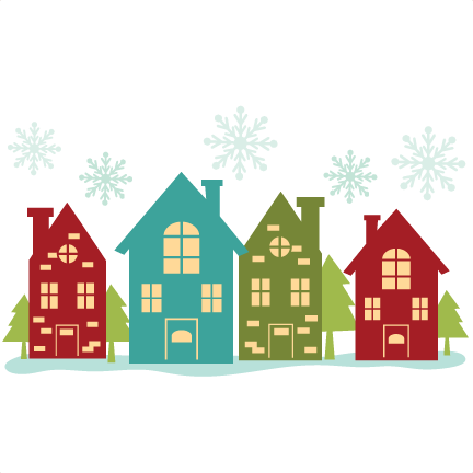 Christmas House Border (432x432)