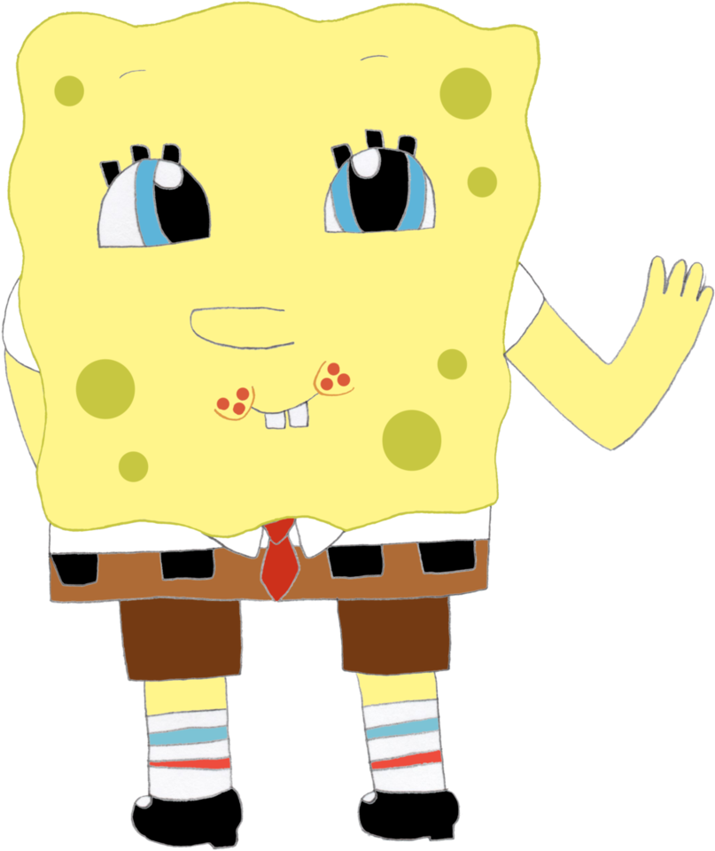 Spongebob Drawing By Britishchick09 - Cartoon (819x975)