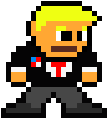 Trump - Pixel Art Stranger Things (420x360)
