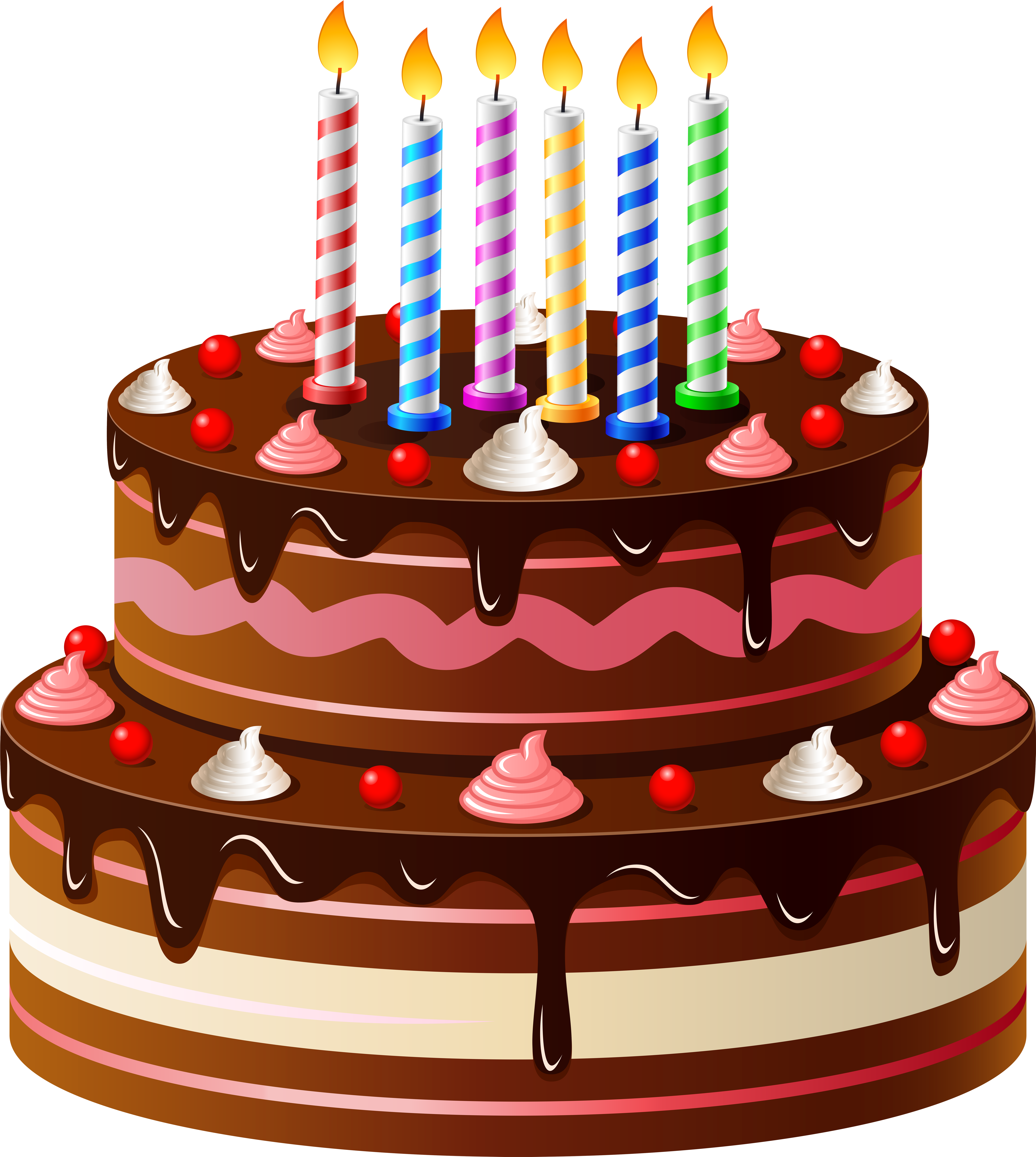 Birthday Cake Png Clip Art - Birthday Cake Transparent Background (7162x8000)