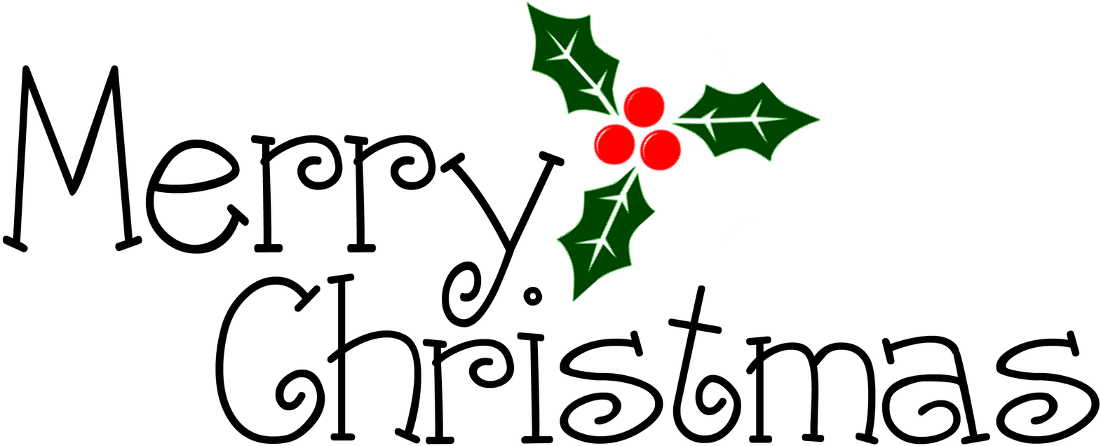 Merry Christmas - Merry Christmas Красивая Надпись (1600x683)