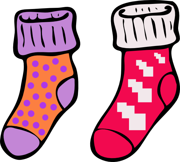 Socks Clip Art (600x539)