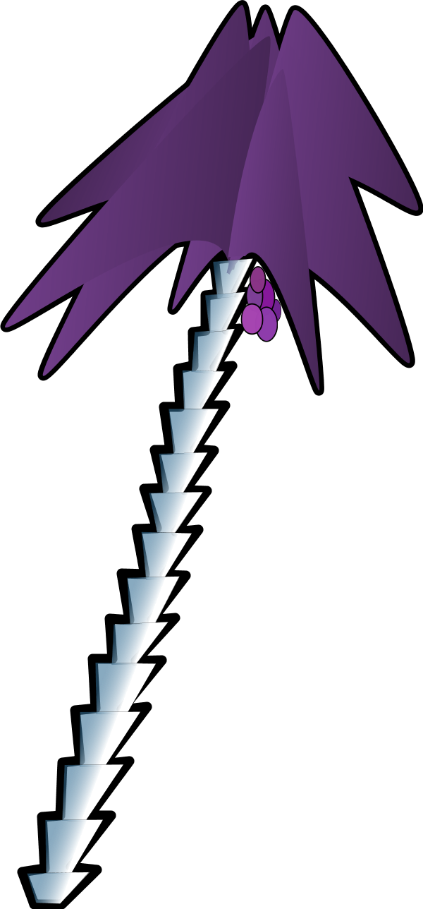 Leaning Palm Tree - Palm Trees (600x1288)