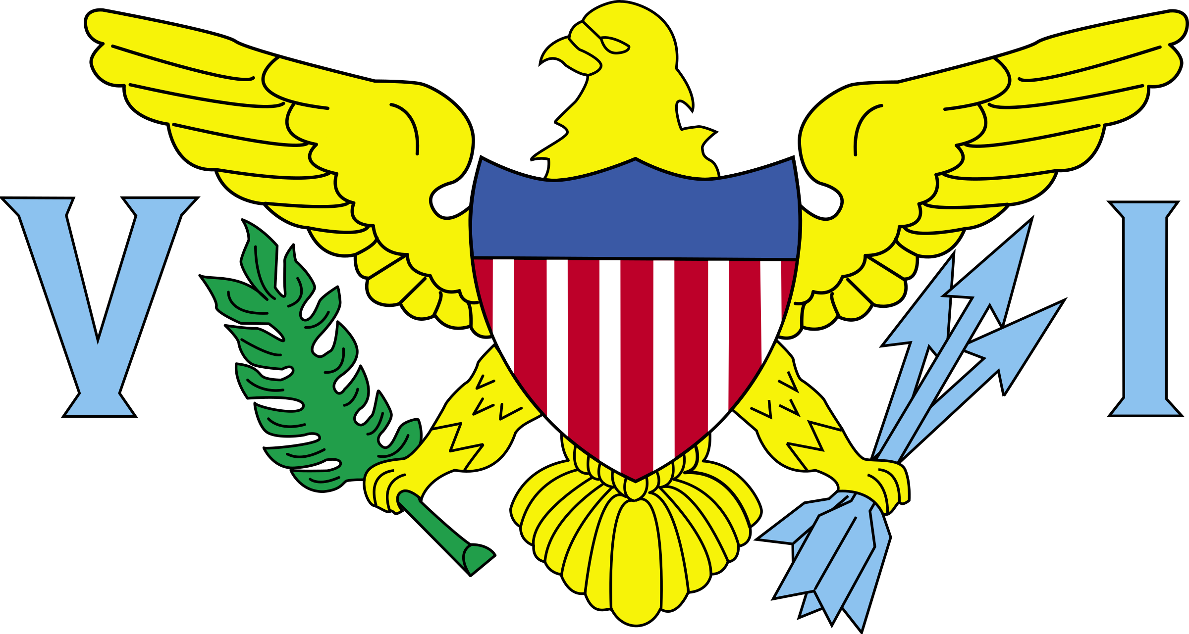 Big Image - Us Virgin Islands Flag (2400x1281)