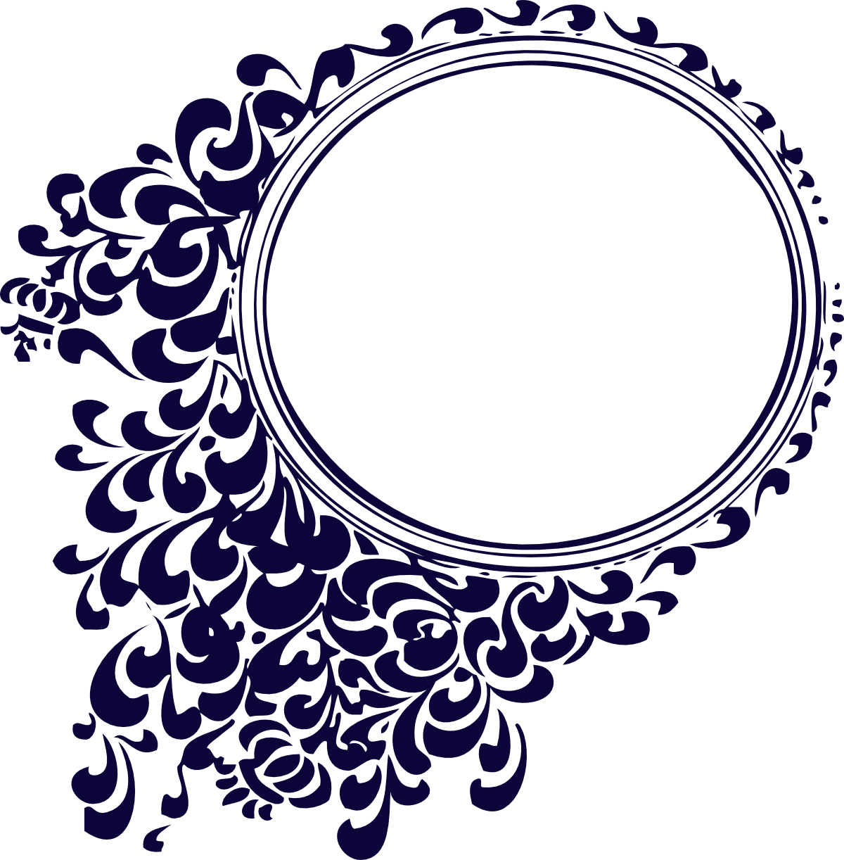 Round Decorative Border Vector - Wedding Vector Design Png (1200x1222)