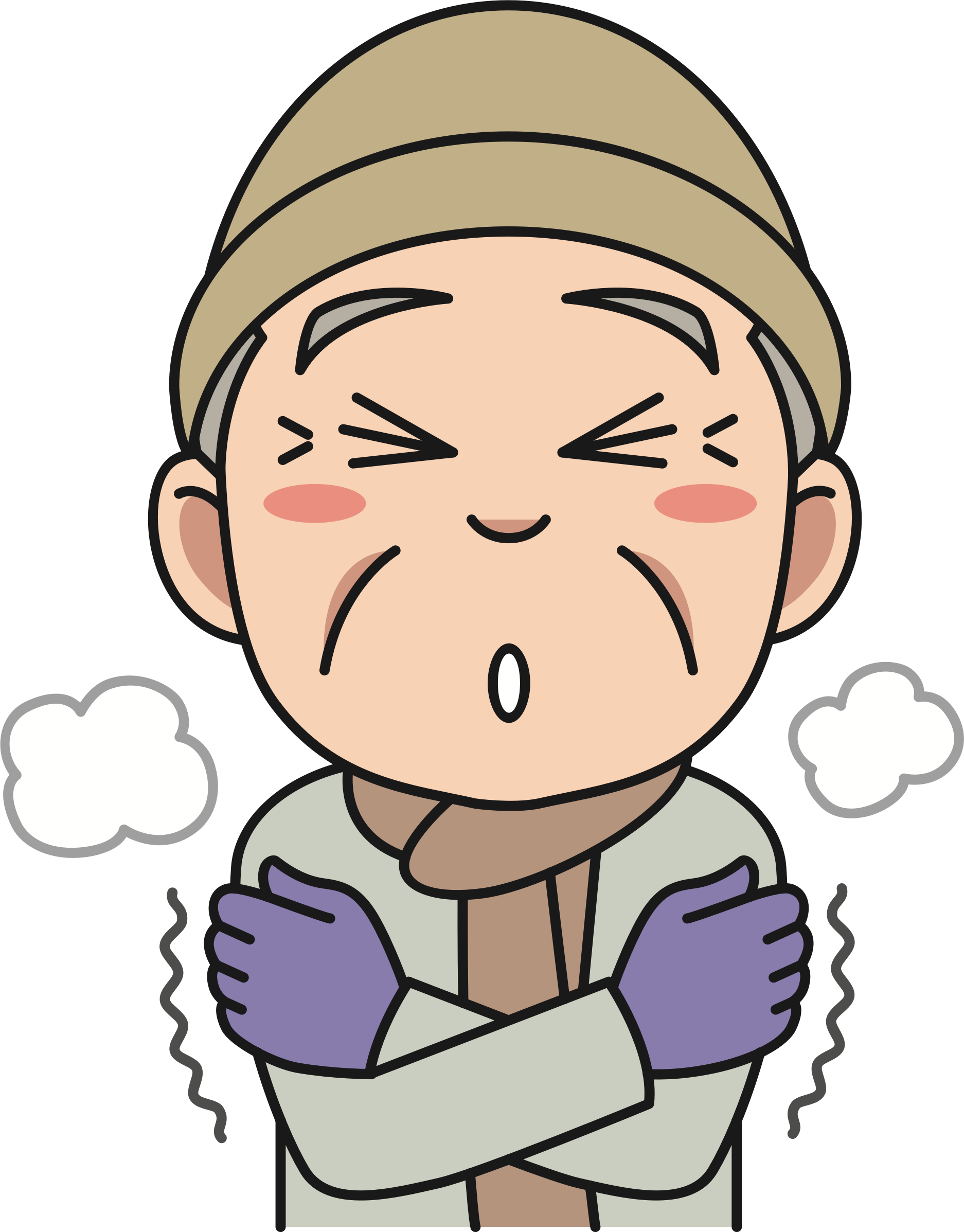 Clipart Cold - It's Cold Clipart (1874x2395)