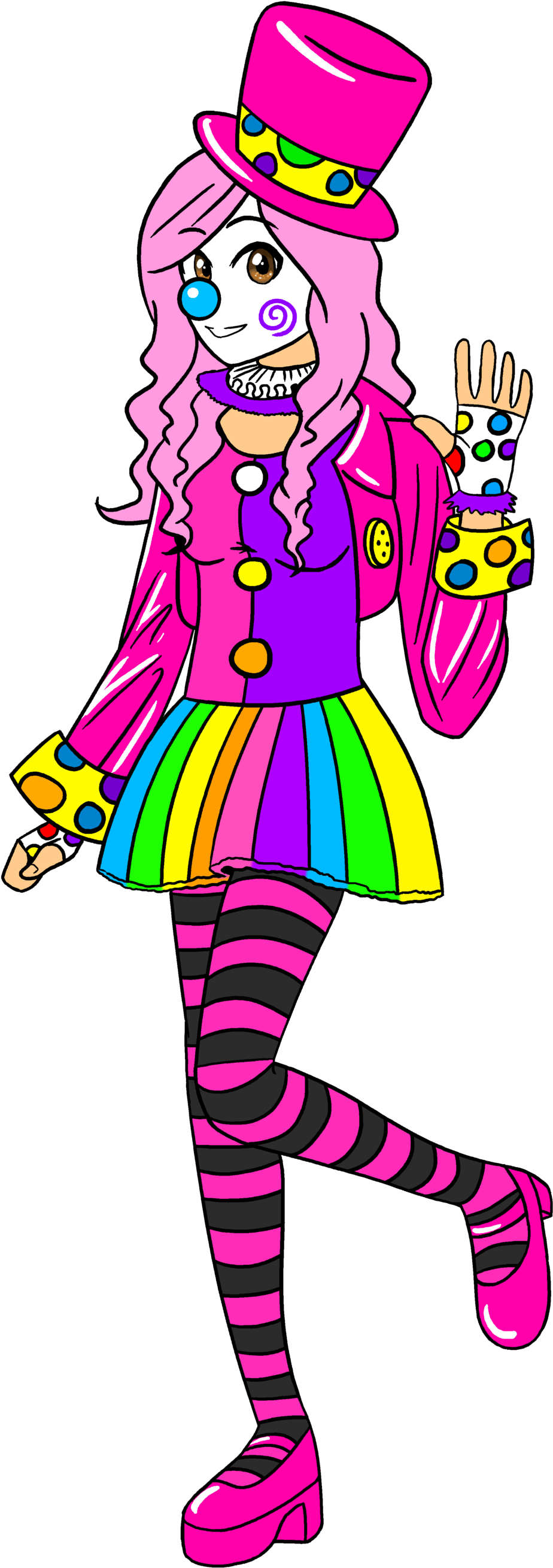 Clowning Around Girls Anime (1024x2696)