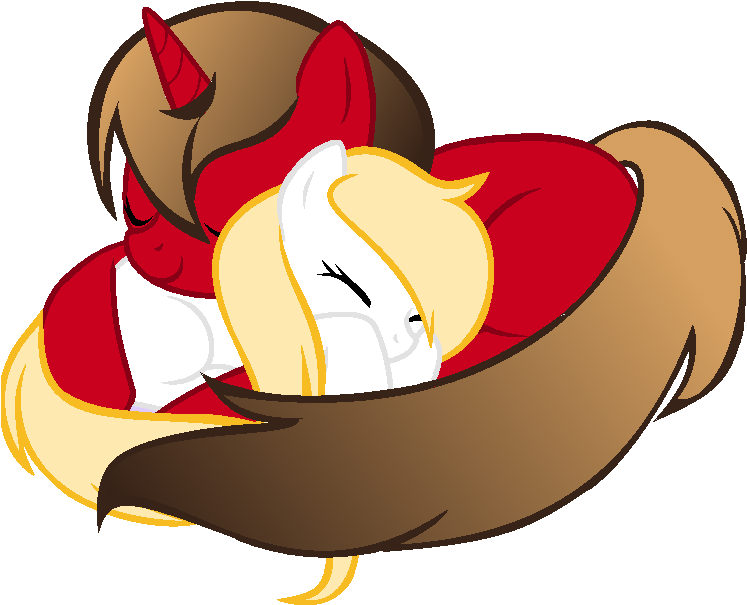 Collab With Softfang - Cuddling Mlp Base (774x656)