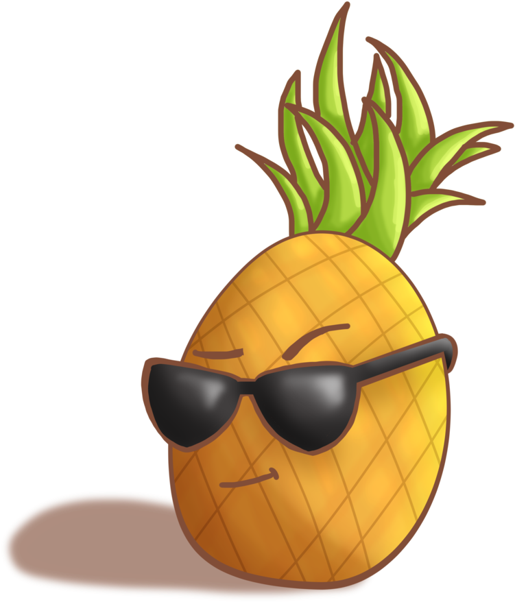 Sarcastic Pineapple By Chibi Tohru Sarcastic Pineapple - Chibi Pineapple (1024x1027)