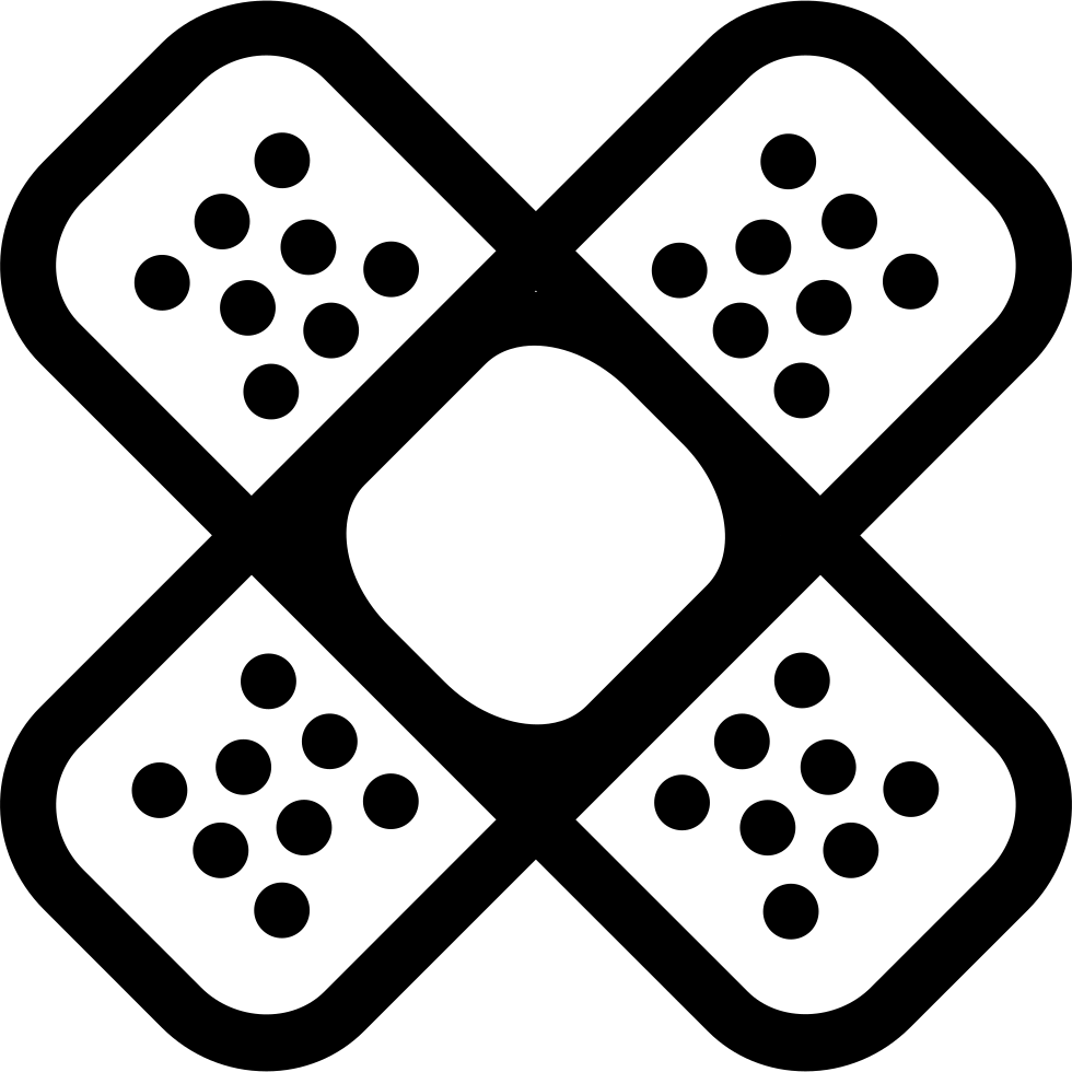 Band Aids Cross Comments - Curitas Vector (980x980)