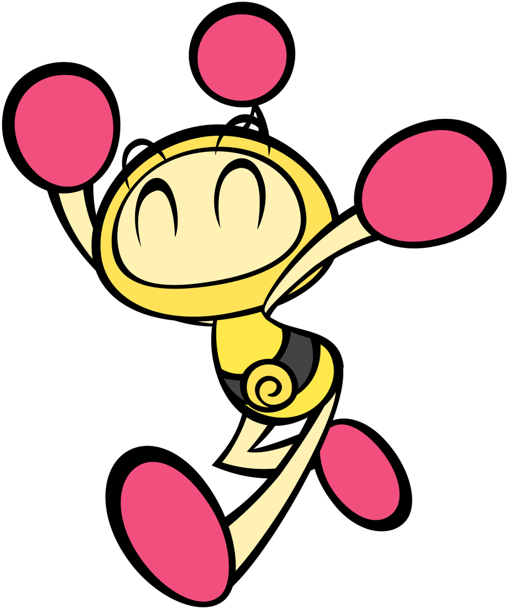 Yellow Bomberman - Bomberman (1004x1200)