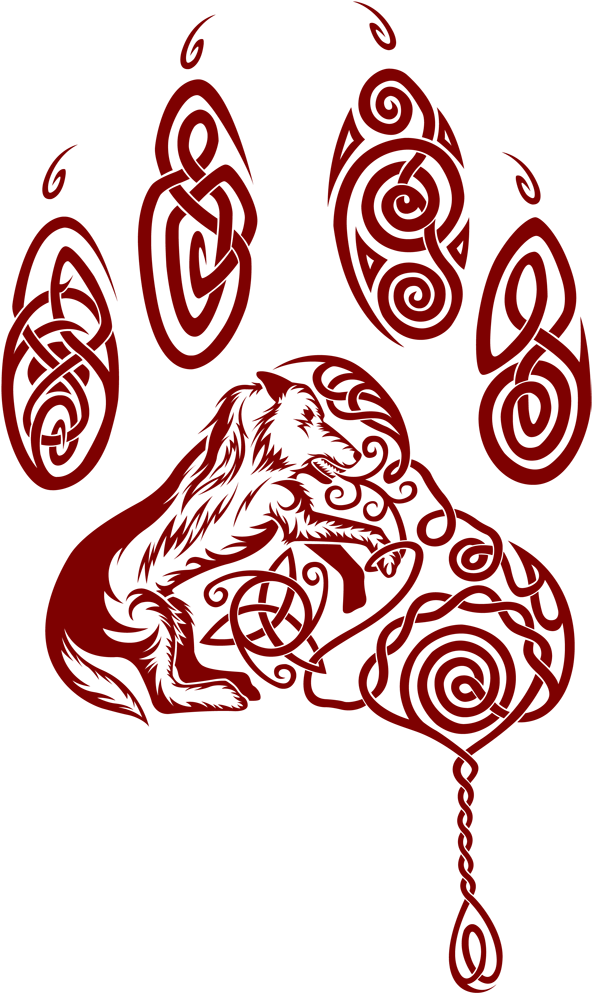 Celtic Dog Paw Tattoo (707x1000)