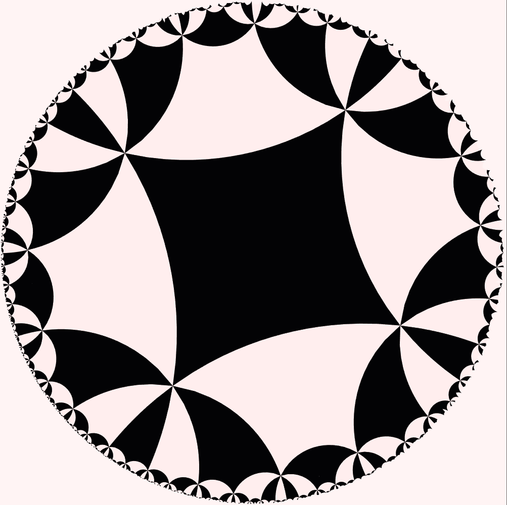 4 8 Hyperbolic Checkerboard - Checkerboard (1003x1000)