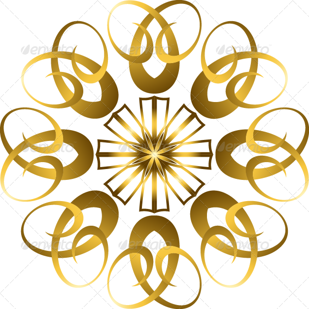 Gold Border Gold Border1 - Motif (627x627)