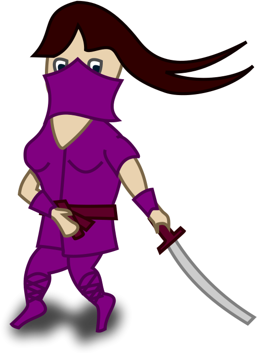 Free Comic Characters - Ninja Clip Art (800x800)