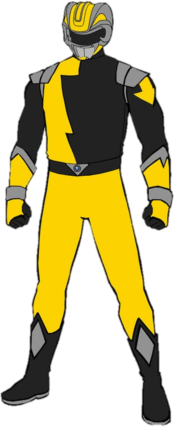 Yellow Ranger - Hyperforce Yellow Ranger (598x1458)
