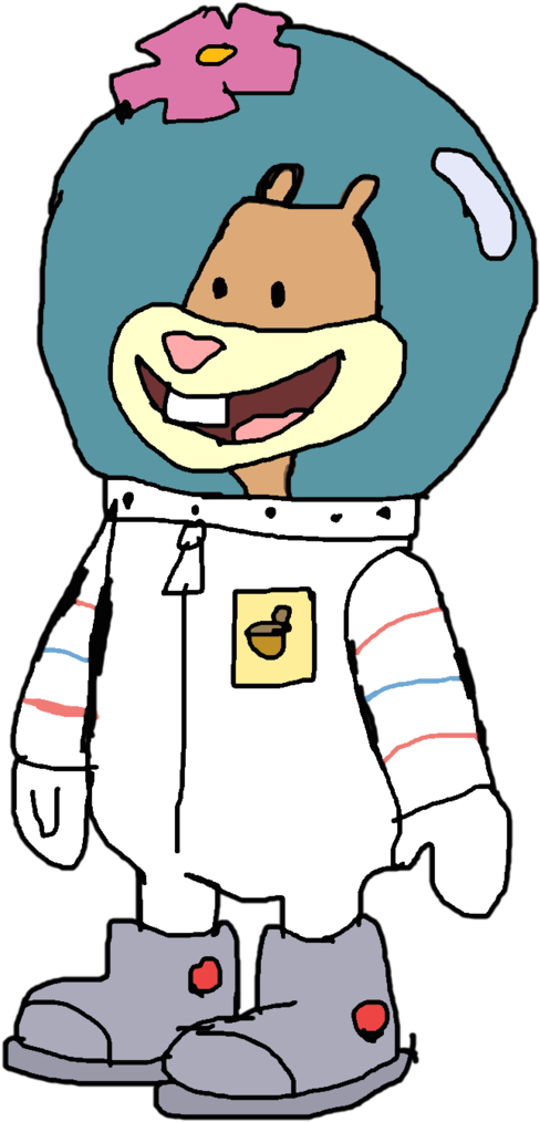Sandy Cheeks Clipart - Cartoon (774x1032)