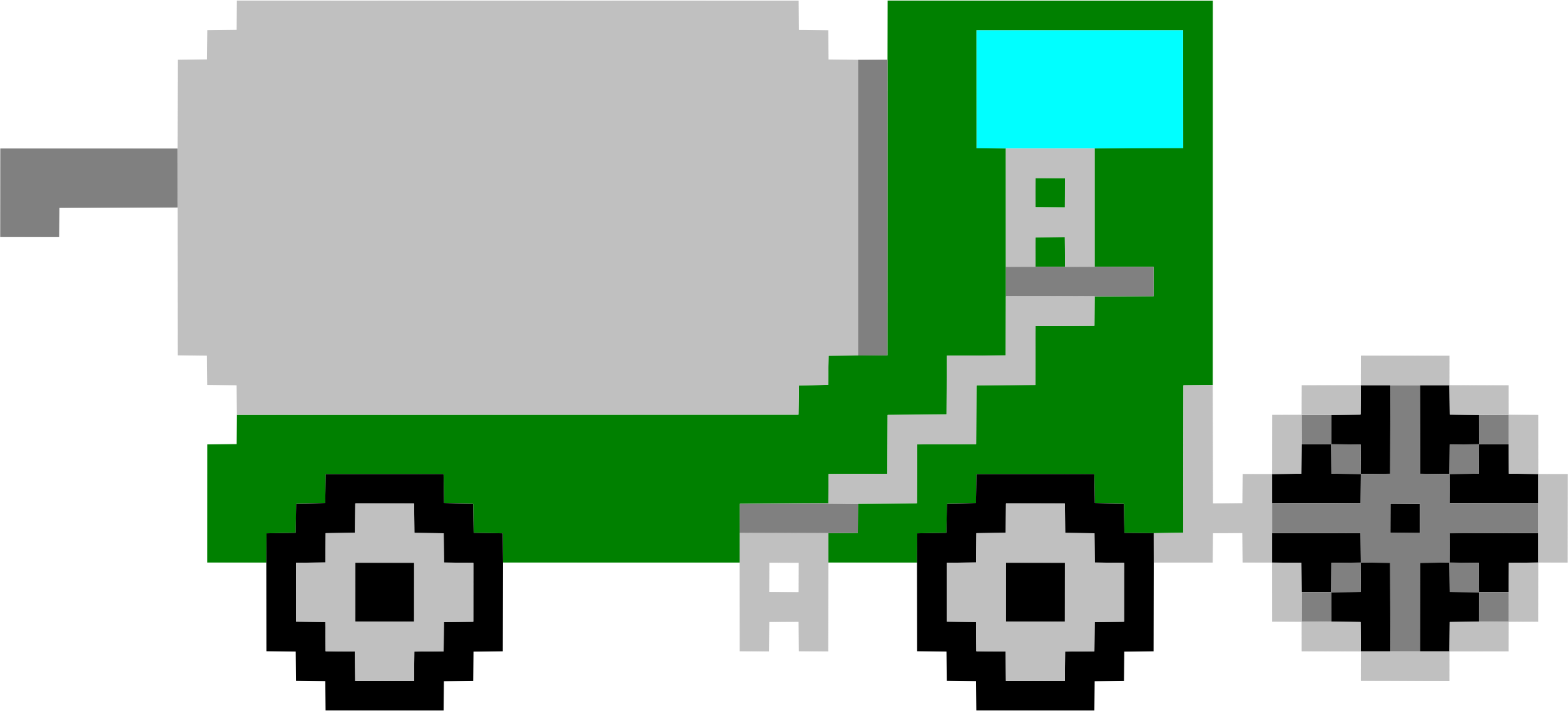 Big Image - Pixel Art Moissonneuse (2400x1088)