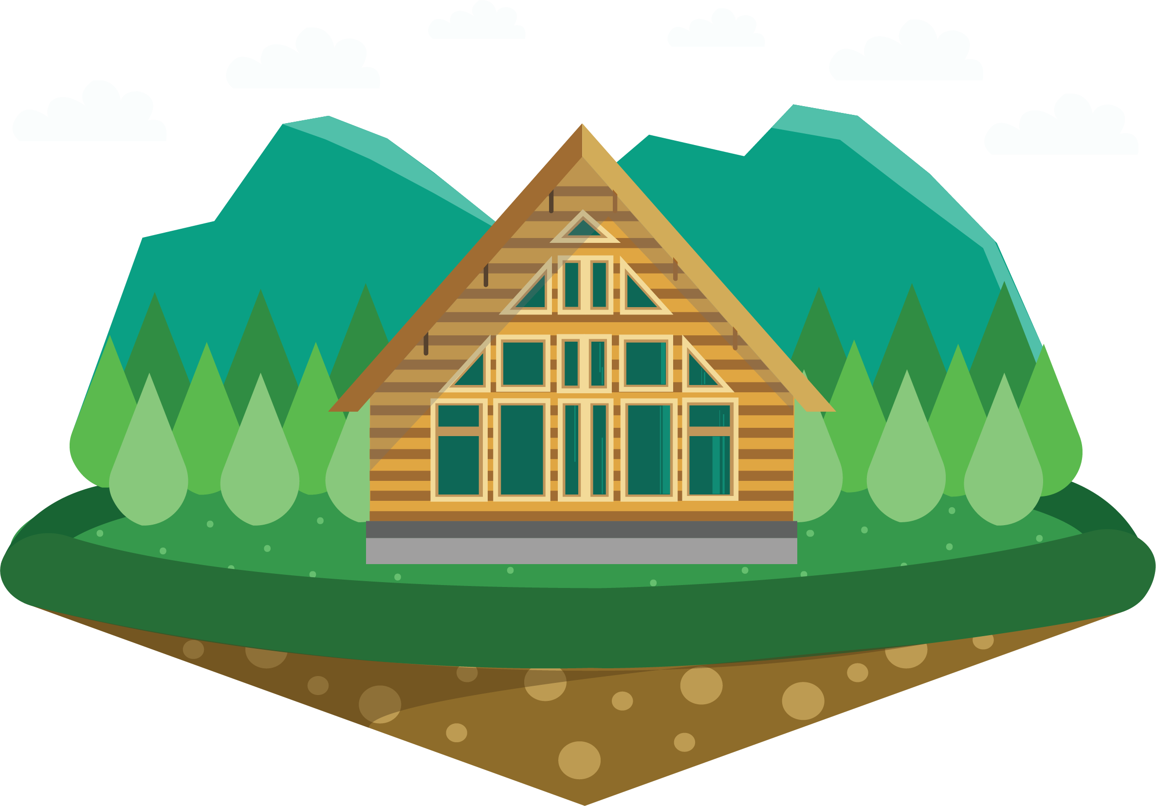 House Chalet Cottage - Cottage (2375x1656)