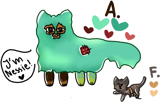Nessie's Costume - Cartoon (600x400)