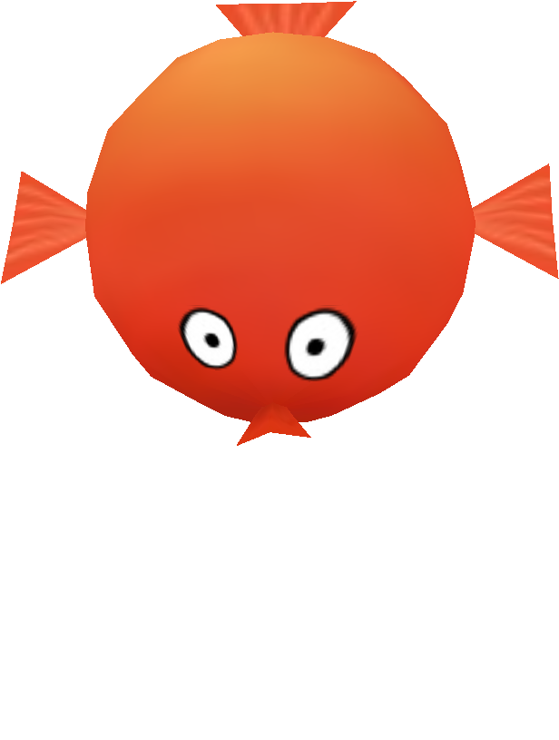 Balloon Fish - Cartoon (714x859)