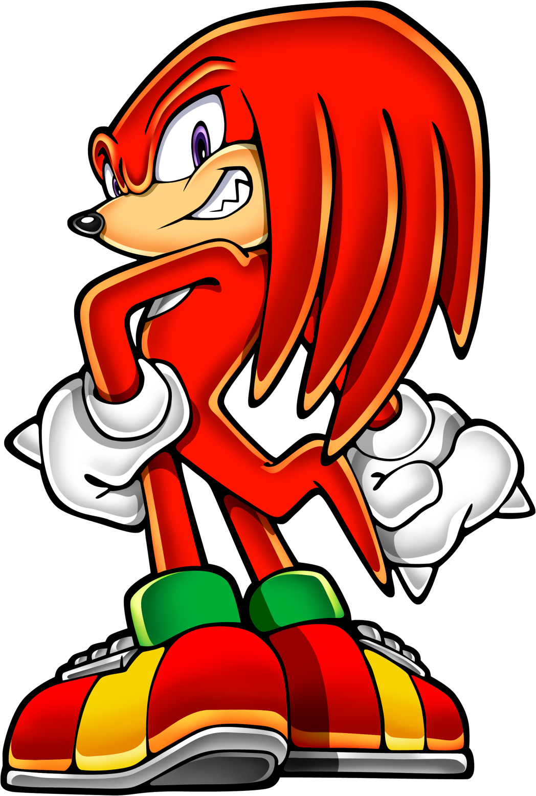 Advance Knuckles Image - Sonic Advance 2 Knuckles (1048x1556)
