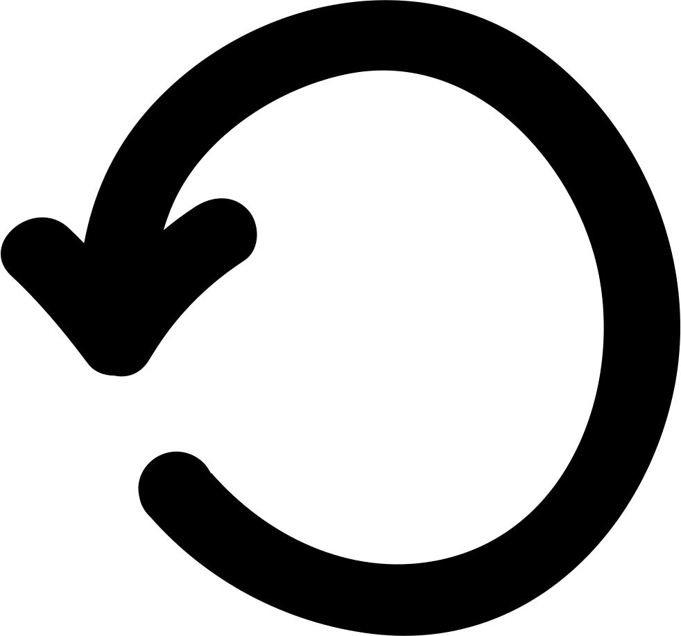 Refresh Circular Arrow Hand Drawn Symbol Comments - Circular Arrow (982x918)
