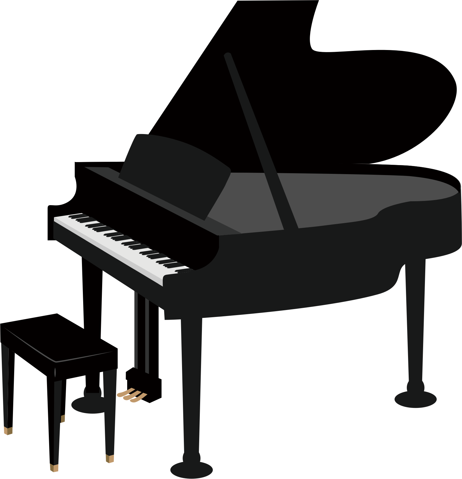 Big Image - Piano Png (1533x1590)