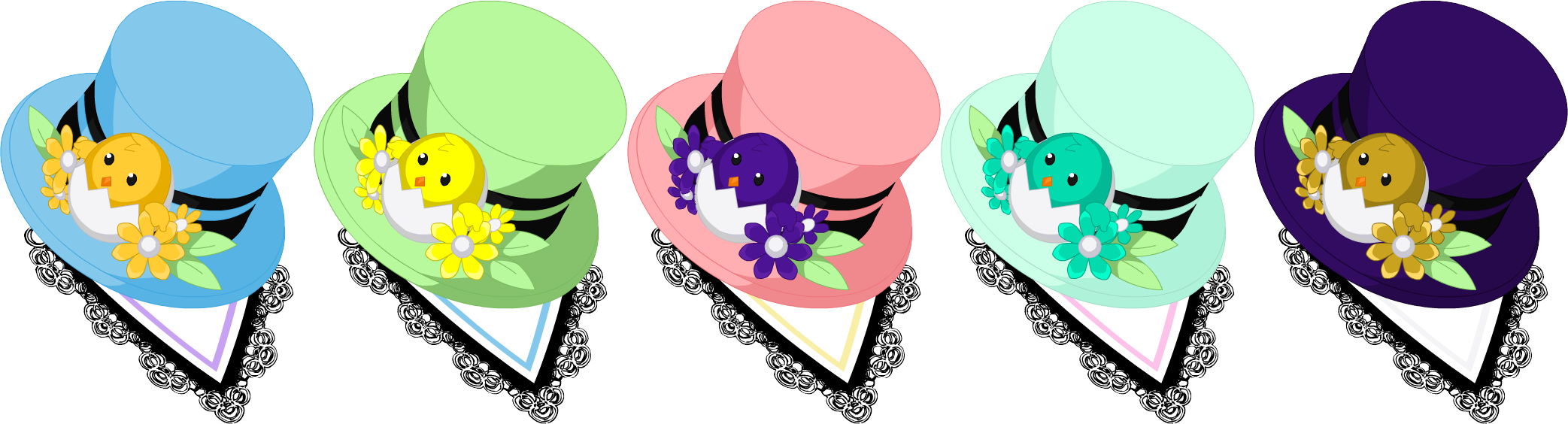 Eggcellent Elegance Hat - Cartoon (2085x564)