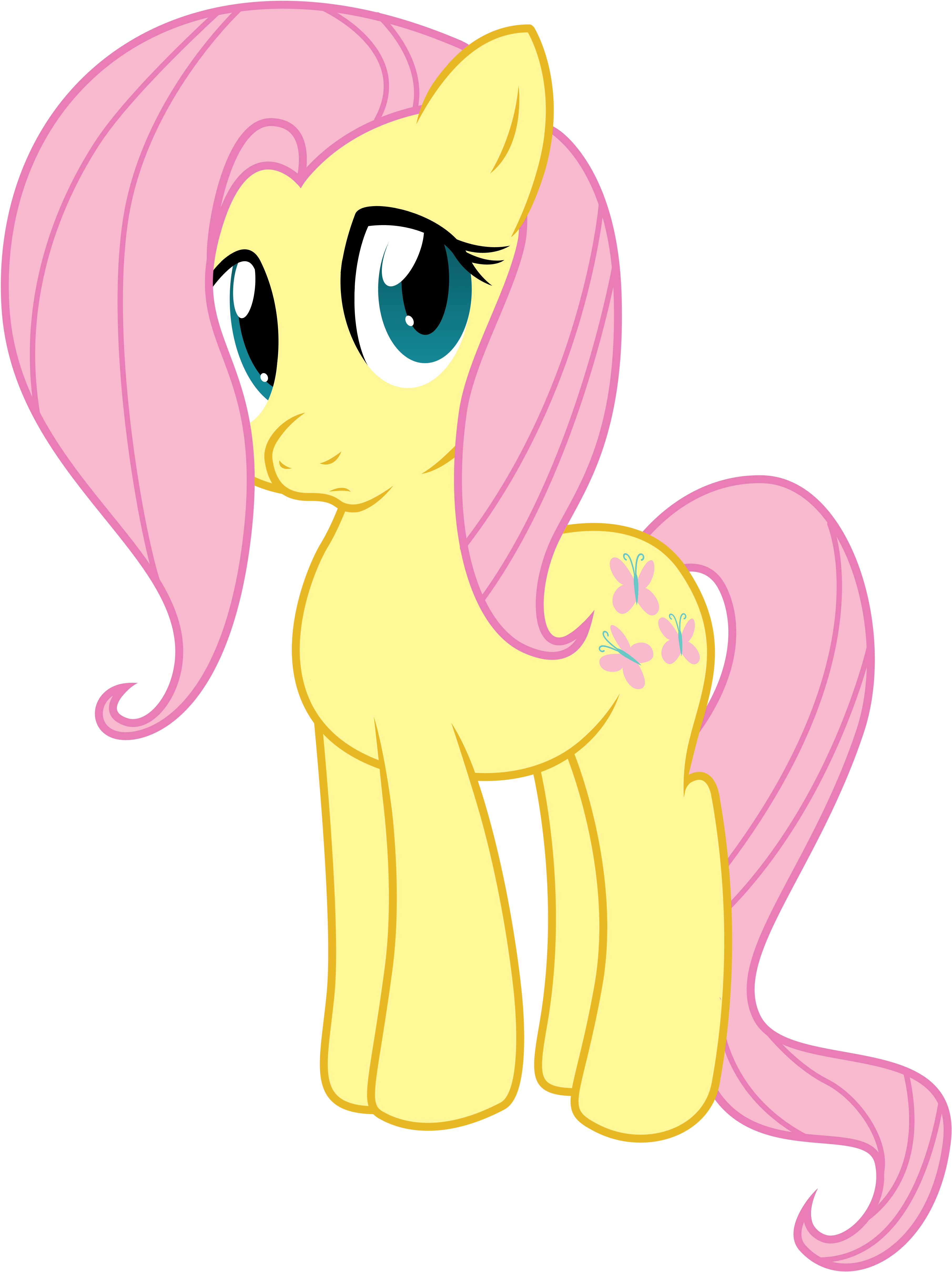 Fluttershy - Cartoon (3773x5000)